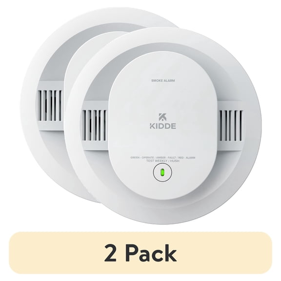 (2 pack) Kidde 20SDR Battery-Operated Photoelectric Smoke Detector