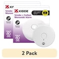 thumbnail image 1 of (2 pack) Kidde P3010K Combo Smoke and Carbon Monoxide Alarm, 10-Year Sealed Lithium Battery, White, 1 of 13