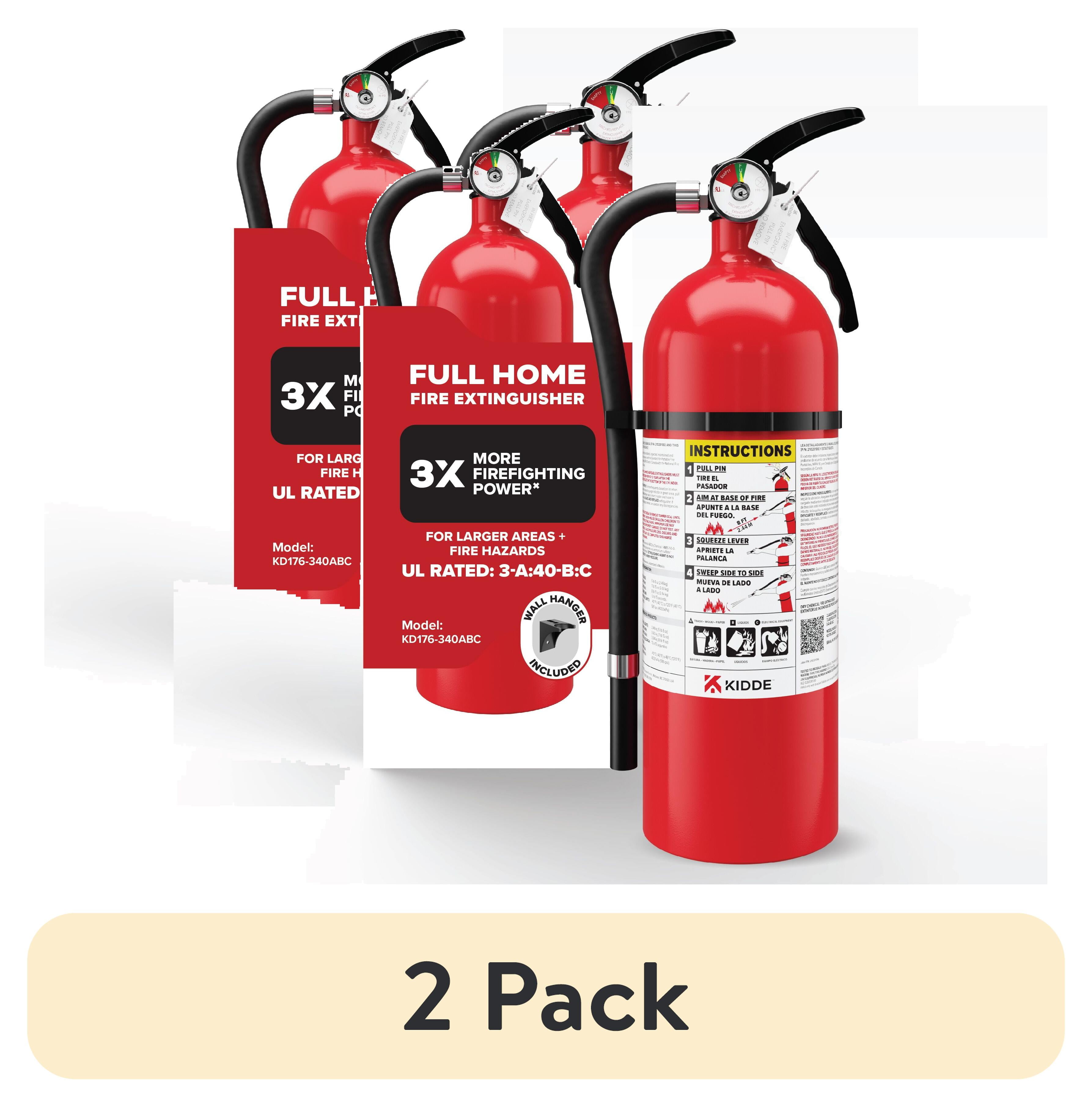 (2 pack) Kidde Multipurpose Fire Extinguisher for Home, Residential 3A40BC - Walmart.com