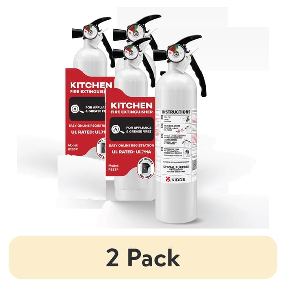 (2 pack) Kidde Fire Extinguisher for Kitchen, Residential, Single-Use, 711A
