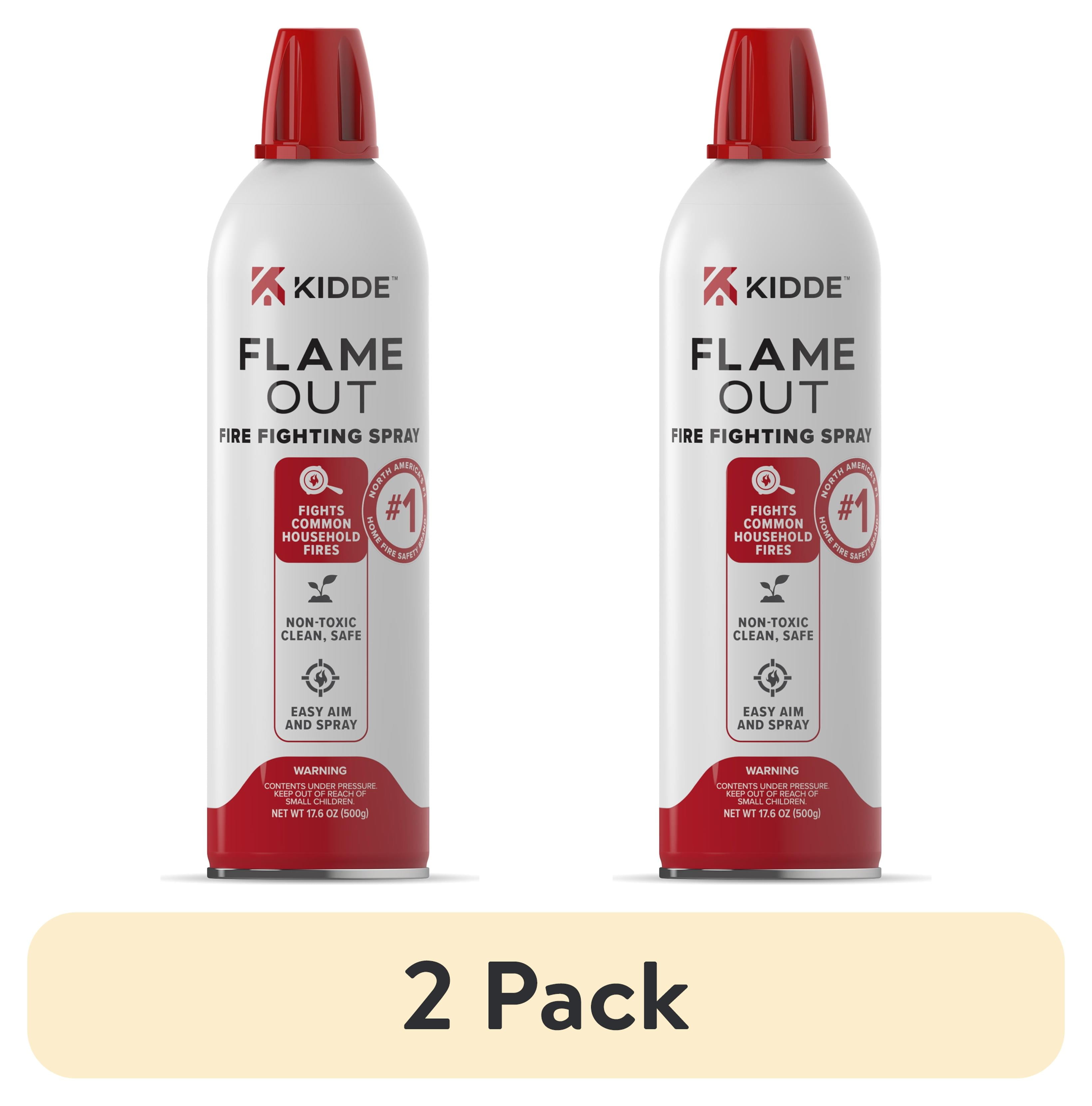 (2 pack) Kidde Flame Out Fire Fighting Spray, 17.6 oz, Easy-to-Use