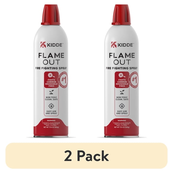 (2 pack) Kidde Flame Out Fire Fighting Spray, 17.6 oz, Easy-to-Use