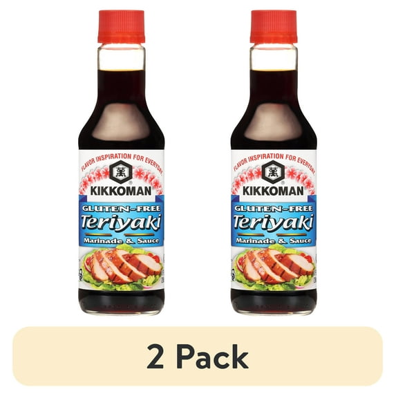 (2 pack) Kikkoman Gluten-Free Marinade & Sauce Teriyaki, 10.0 FL OZ