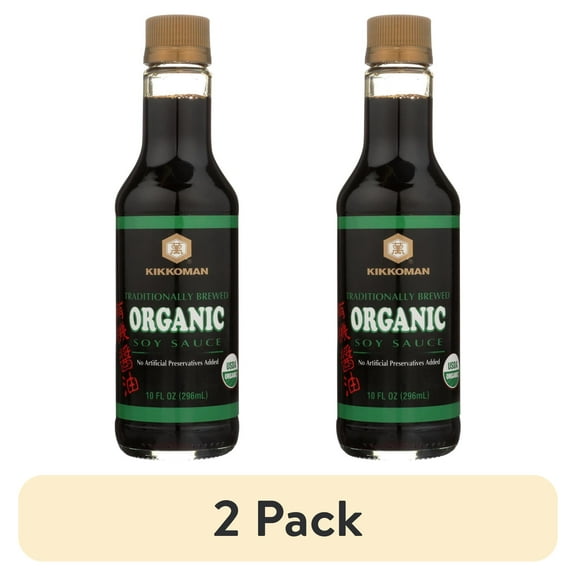(2 pack) Kikkoman Organic Soy Sauce, 10 Fz