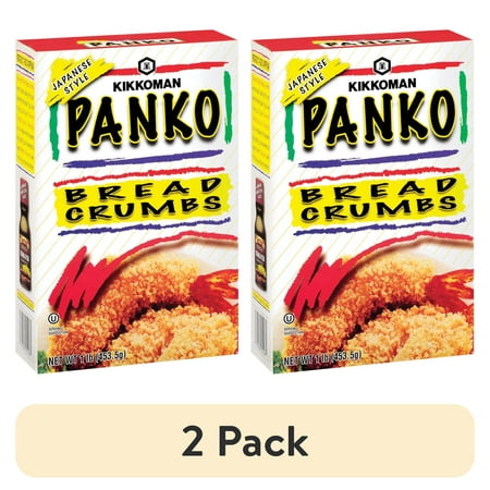 (2 pack) Kikkoman Panko Japanese Style Breadcrumbs, 16 oz Box