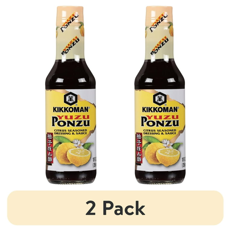 2 pack) Kikkoman Yuzu Ponzu Sauce, 10 fl oz Glass Bottle - Walmart.com