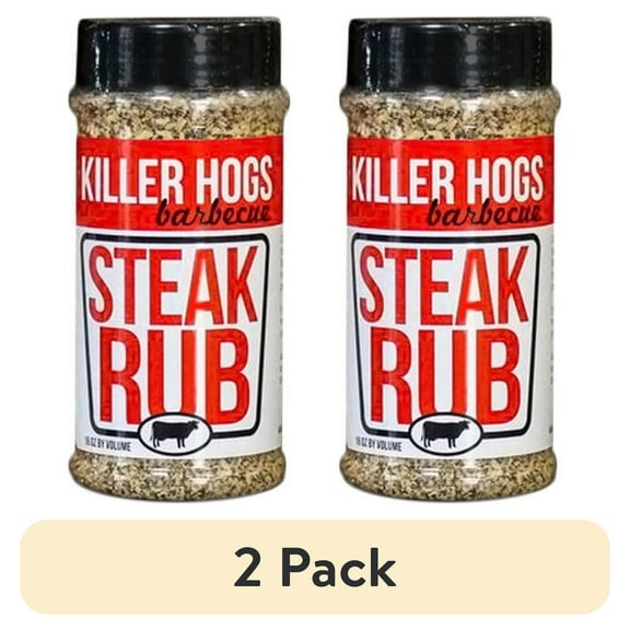 (2 pack) Killer Hogs Steak Rub, 11 oz