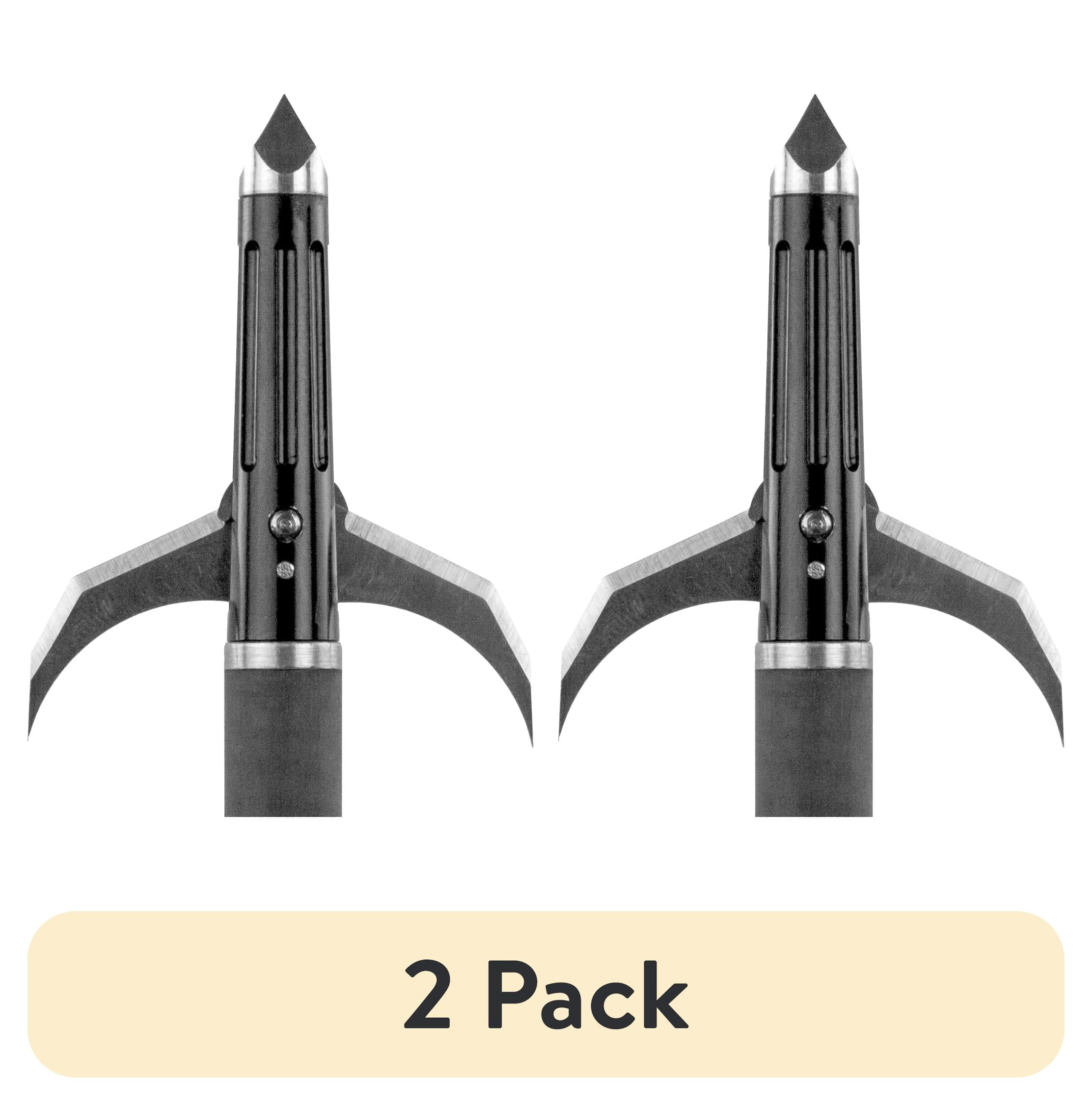 (2 pack) Killer Instinct 3100 KillerTech 100 Grain 2-Blade Archery Broadheads (3 Pack)