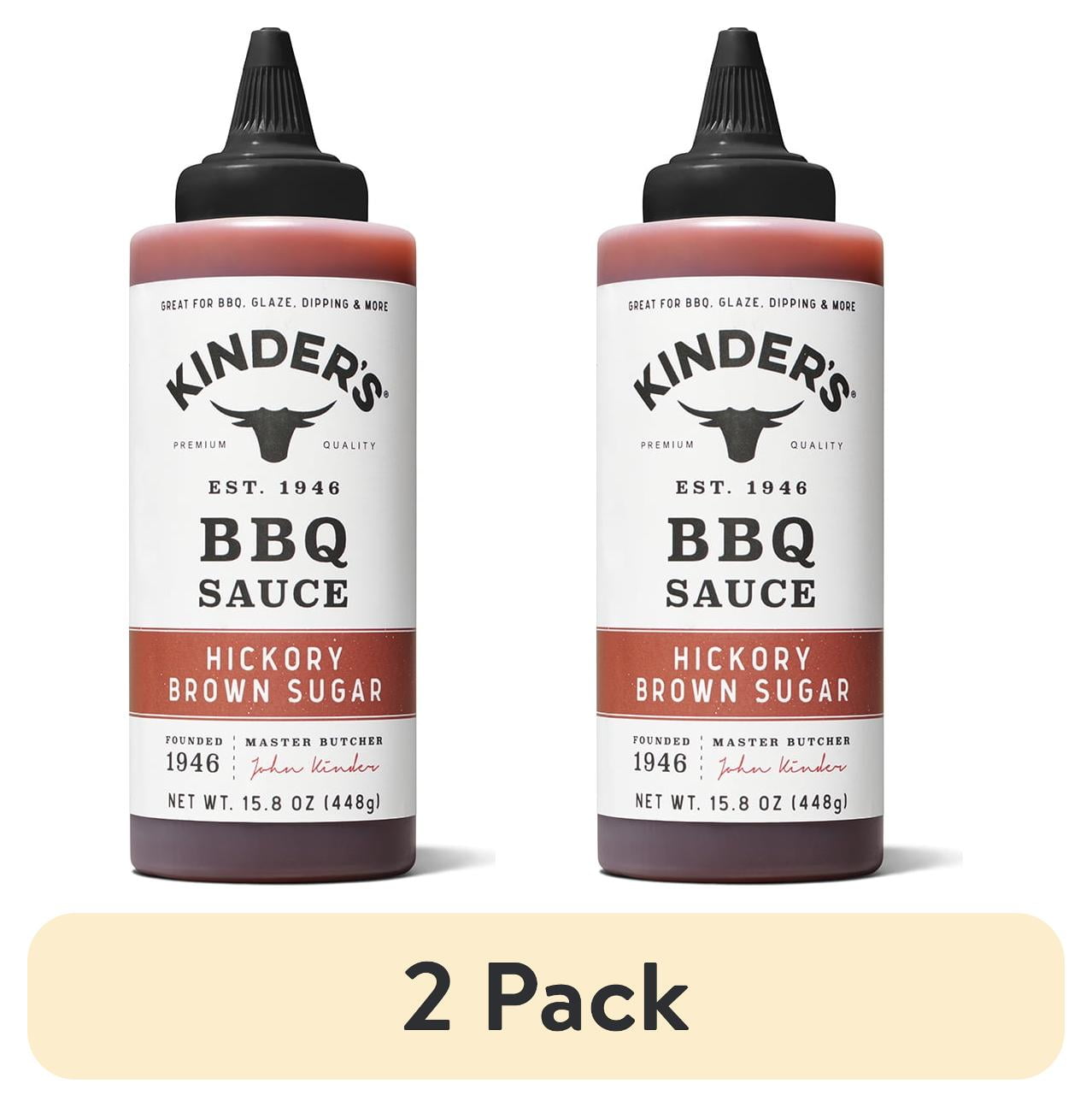 (2 pack) Kinder's Hickory Brown Sugar Barbecue Sauce, 15.8 oz
