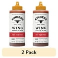 thumbnail image 1 of (2 pack) Kinder's Hot Teriyaki Wing Sauce and Dip, 15.5 oz Squeeze Bottle, 1 of 8