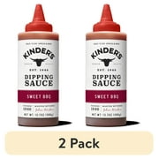 (2 pack) Kinder's Sweet BBQ Dipping Sauce, 13.7oz