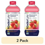 2 pack KinderLyte Electrolyte Drink for Kids & Adults, Strawberry, 1 Liter