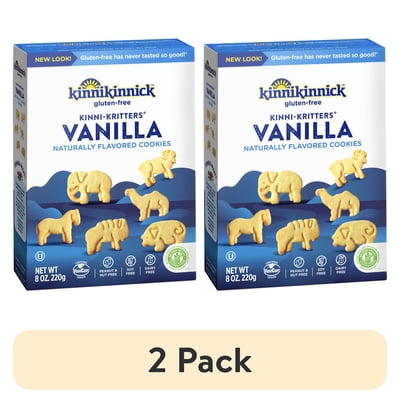 (2 pack) Kinnikinnick Foods KinniKritters Animal Cookies, Gluten Free, Wheat Free, Dairy Free, 8 Ounce Box