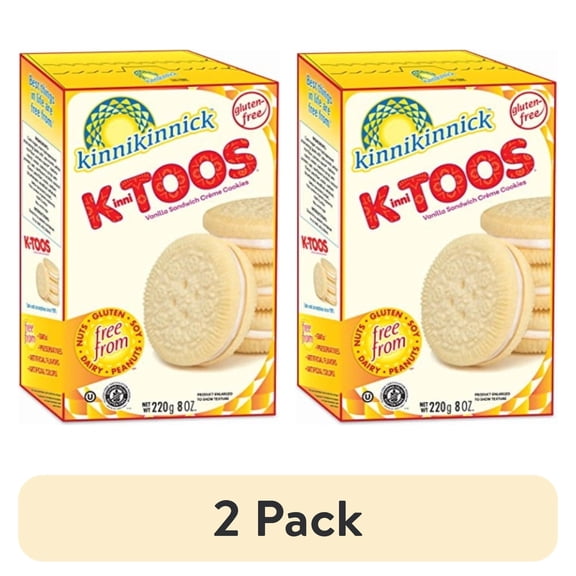 (2 pack) Kinnikinnick KinniToos Vanilla Sandwich Creme Cookies