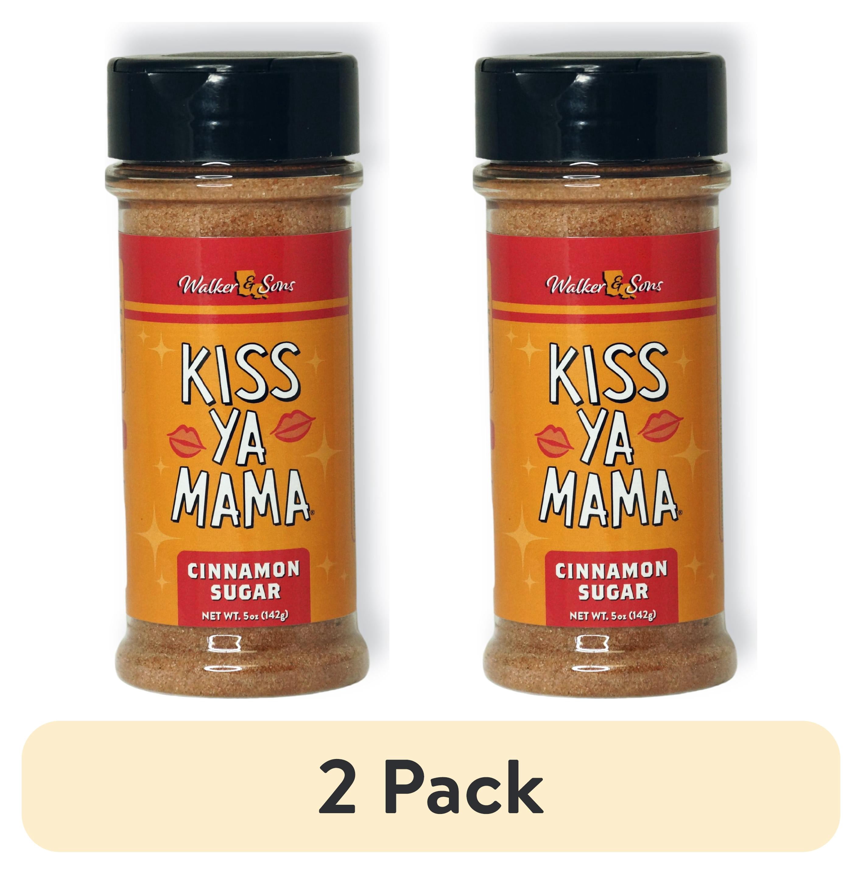 2 pack) Kiss Ya Mama Cinnamon Sugar Seasoning, 5 oz Bottle – Sweet