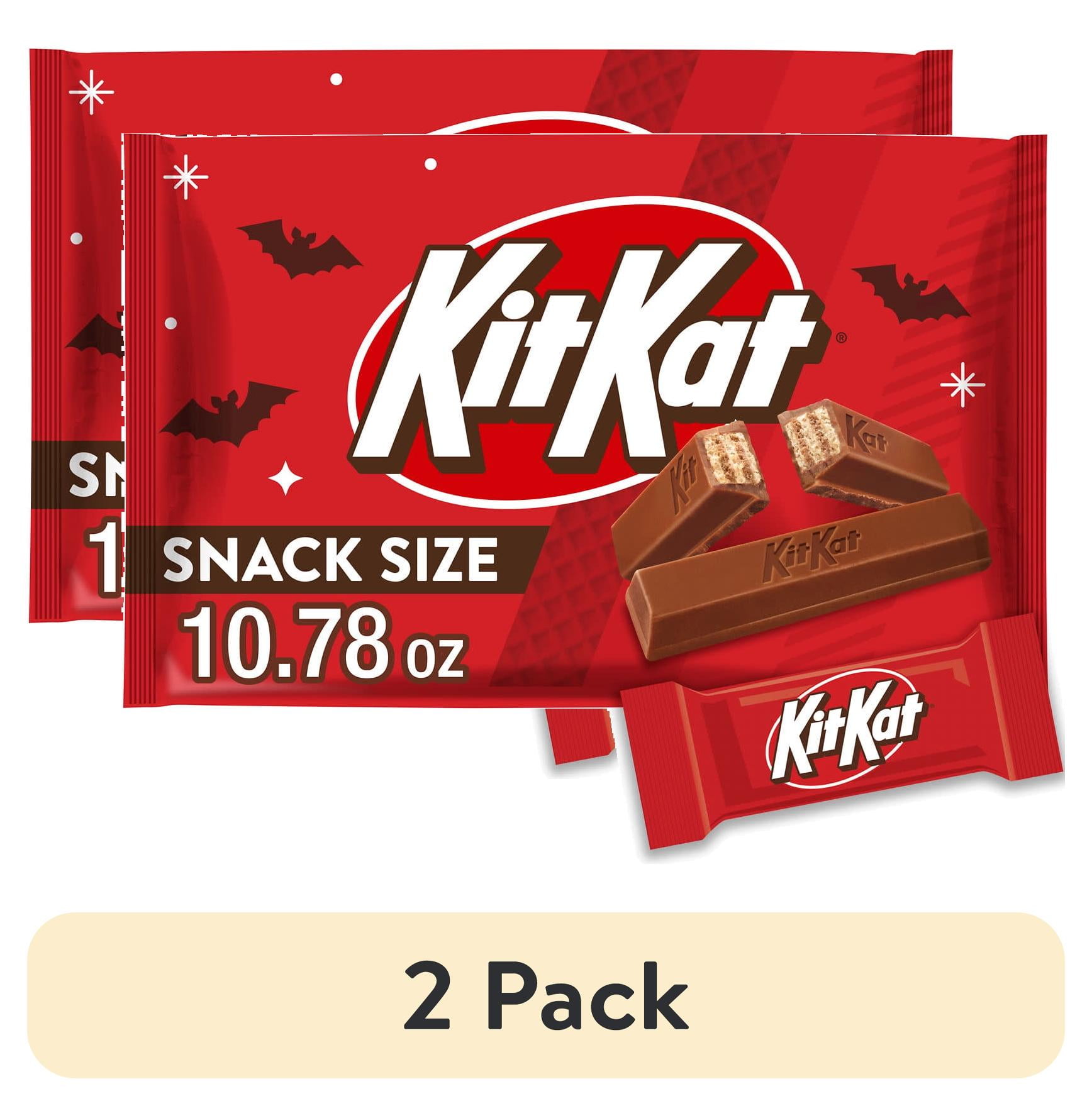 2 pack) Kit Kat Milk Chocolate Wafer Snack Size Halloween