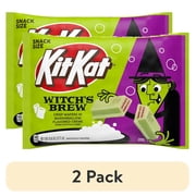 (2 pack) Kit Kat Witch's Brew Marshmallow Flavored Creme Wafer Snack Size, Halloween Candy Bag, 9.8 oz