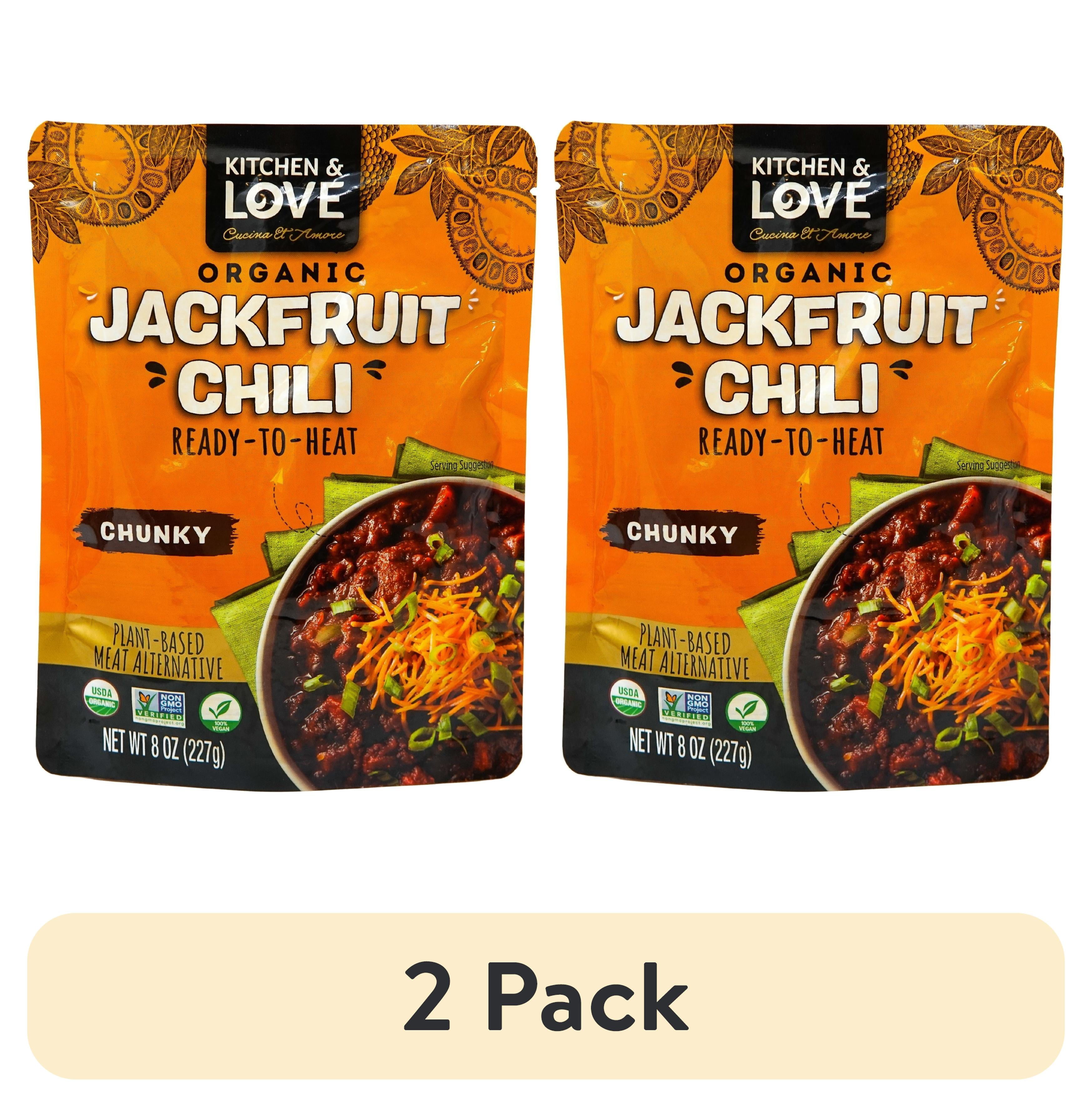 (2 pack) Kitchen & Love RTH Organic Jackfruit - Chunky Chili 8oz