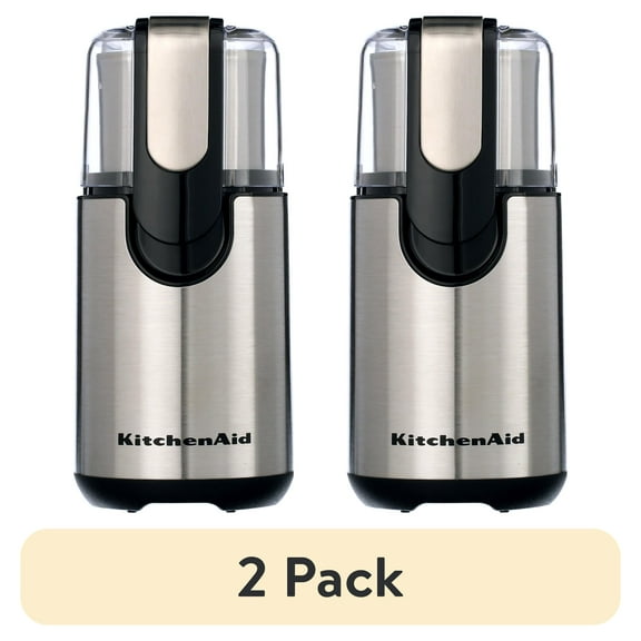 (2 pack) KitchenAid Stainless Steel Blade Coffee Grinder with 4 oz Grind Bowl
