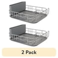 thumbnail interactive-video image 1 of (2 pack) KitchenAid Low Profile Metal Stacking Dish Drying Rack, Charcoal Gray, 1 of 12