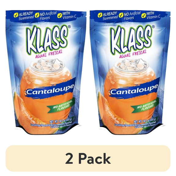 (2 pack) Klass Melon Naturally Flavored Drink Mix
