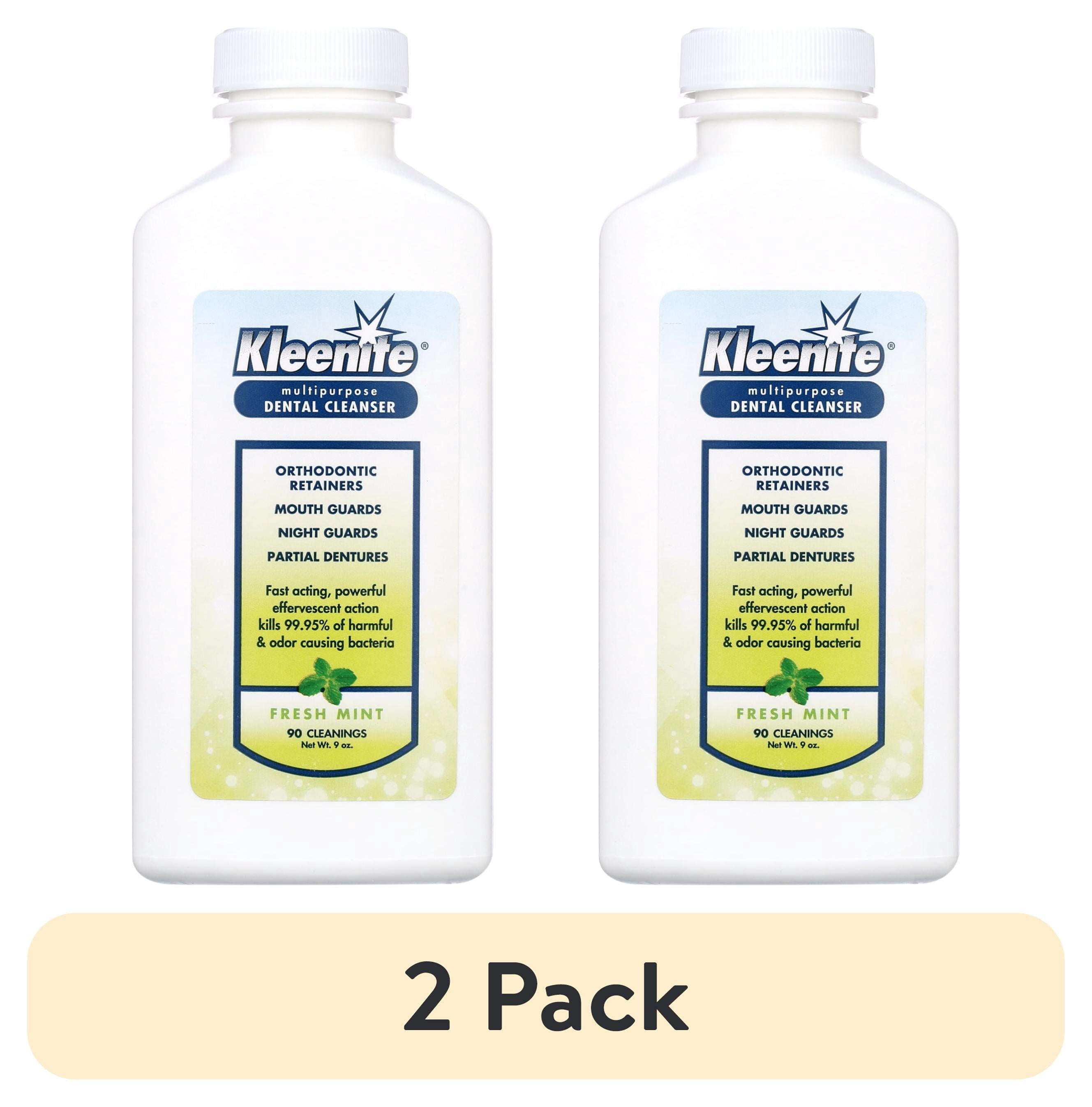 (2 pack) Kleenite Multipurpose Dental Cleaning Formula, Fresh Mint 9 Fl Oz