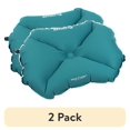 thumbnail image 1 of (2 pack) Klymit Pillow X Large Durable Inflatable Camping Travel Pillow, Teal, 1 of 11