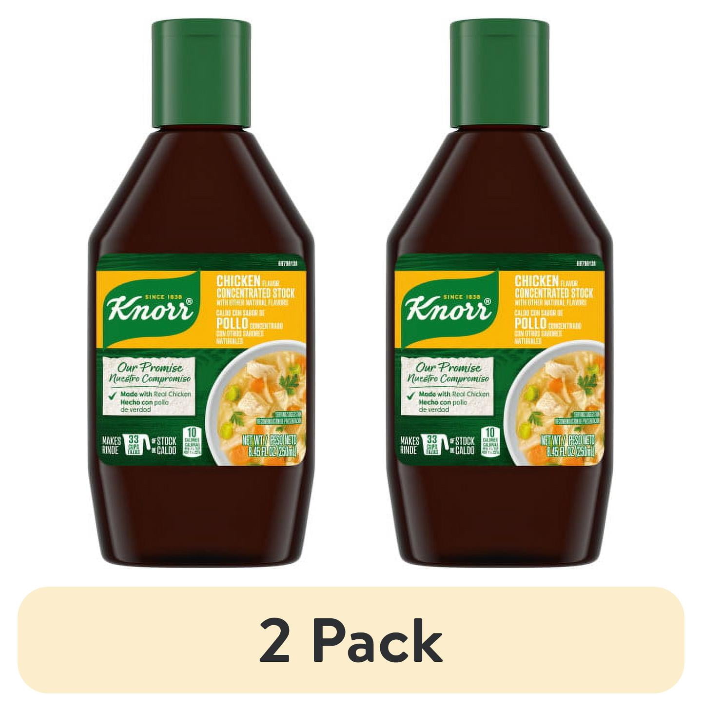 (2 pack) Knorr Concentrated Chicken Stock Gluten Free and No Artificial Flavors, Colors or Preservatives, 8.45 oz