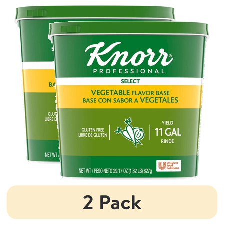 (2 pack) Knorr Select Vegetable Base, Shelf Stable Granulated Bouillon, 1.82 pounds