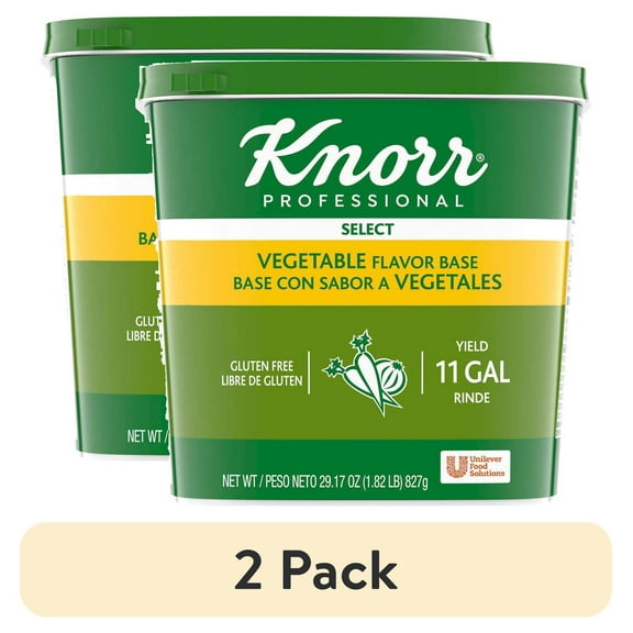 (2 pack) Knorr Select Vegetable Base, Shelf Stable Granulated Bouillon, 1.82 pounds