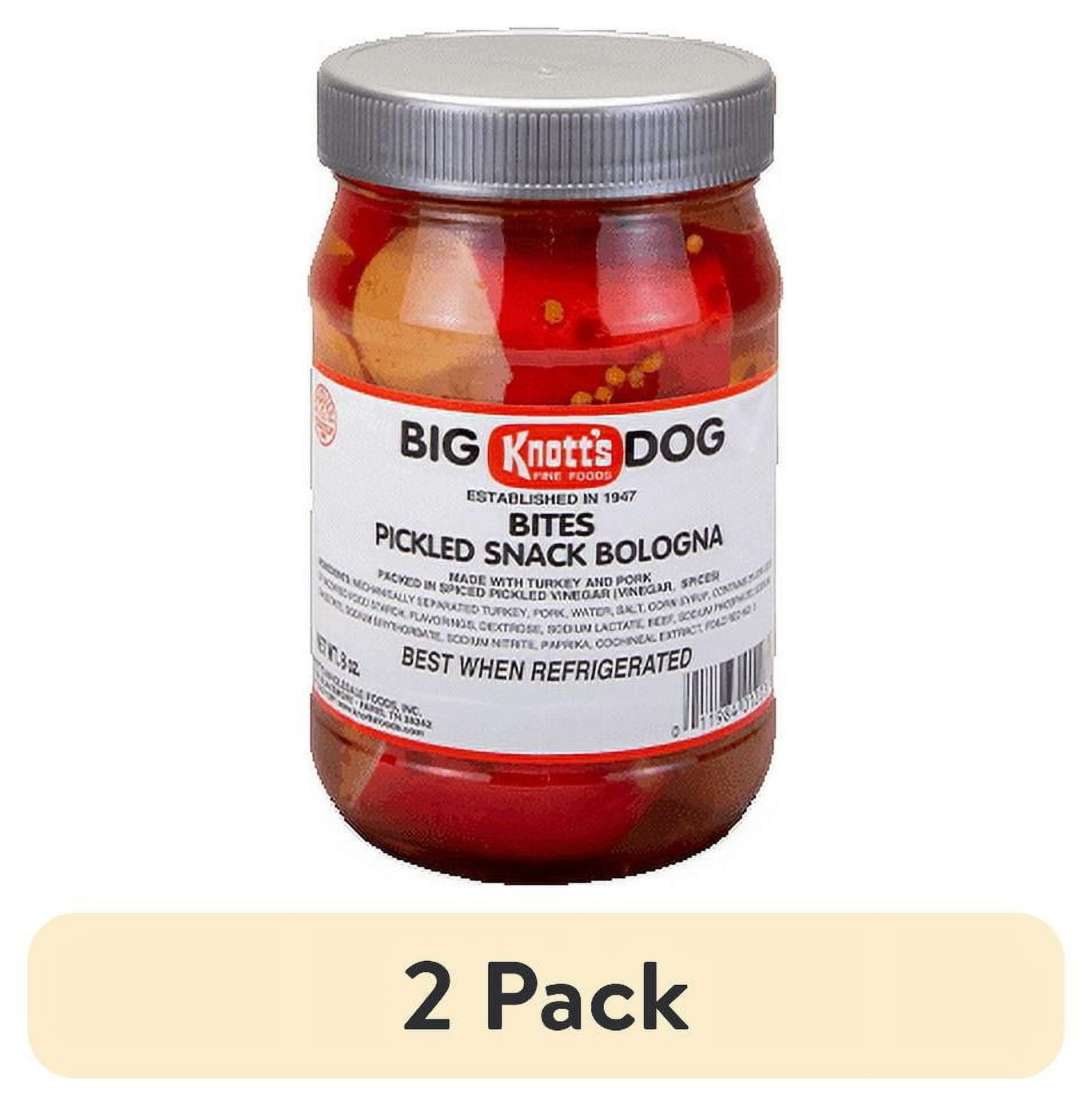 (2 pack) Knott's Big Dog Pickled Bologna Bites