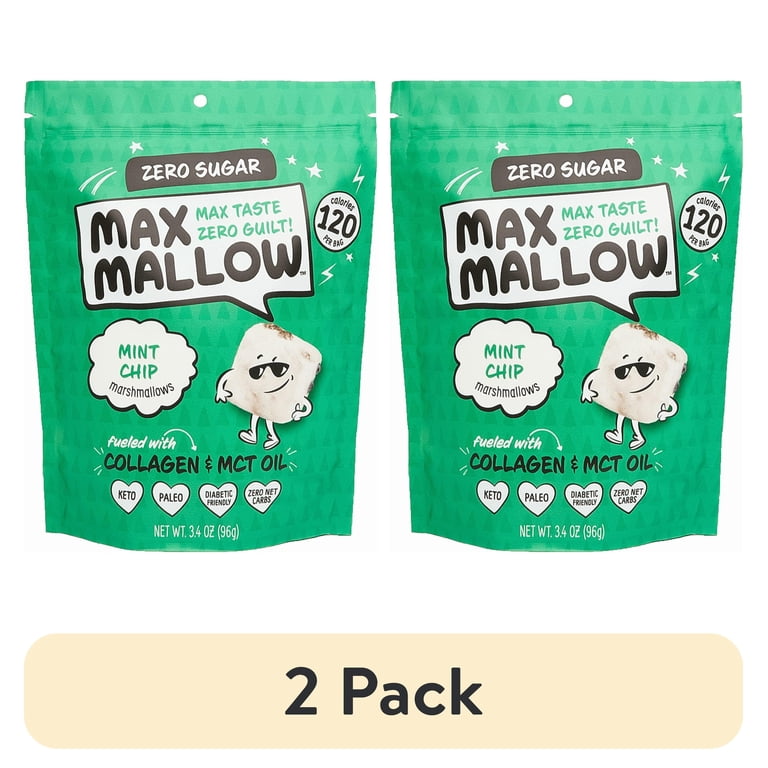 2 pack) Know Brainer Max Mallow Mint Chip - Guilt-Free & Zero