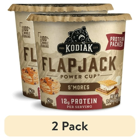 (2 pack) Kodiak Protein-Packed S'mores Pancake Cup, 2.36 oz