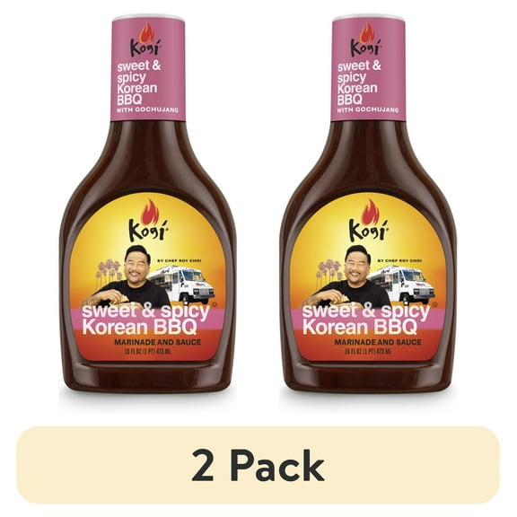 (2 pack) Kogi Sweet & Spicy Korean BBQ Marinade & Sauce16 fl oz