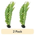 thumbnail image 1 of (2 pack) Komodo Reptile Green Artificial Silk Fern Plant for Tank, Aquarium Decor, 1 of 9