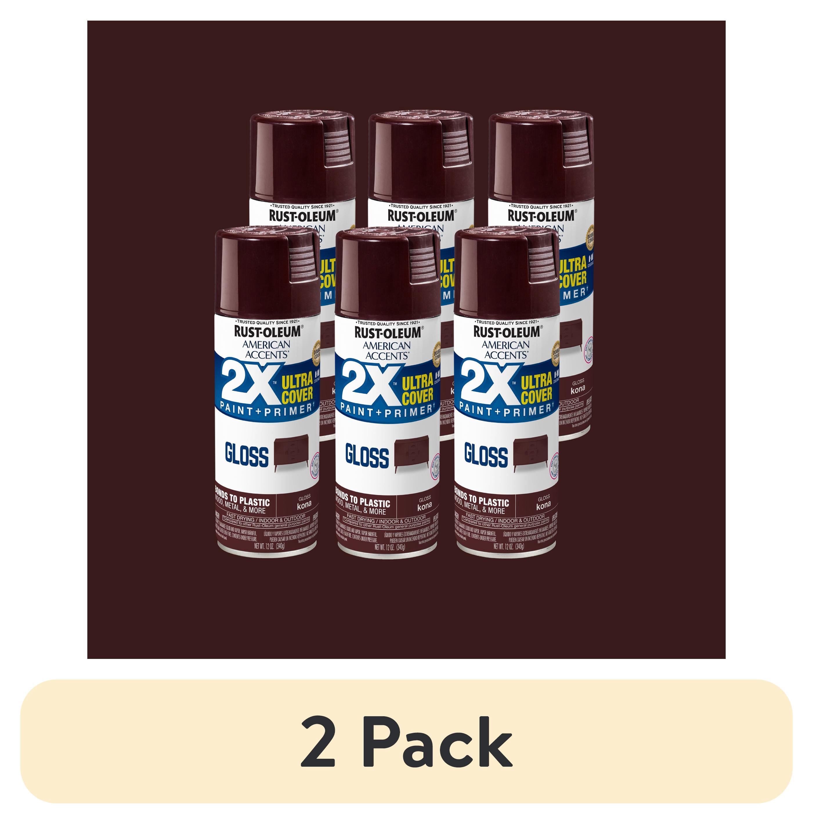 2 pack) 6 Pack, Kona Rust-Oleum American Accents 2X Ultra Cover