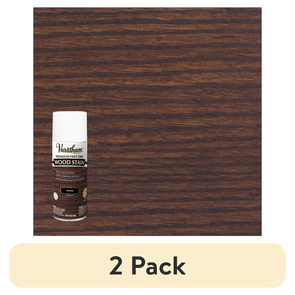 (2 pack) Kona, Varathane Premium Fast Dry Interior Wood Stain Spray-385550, 10.25 oz Aerosol, 6 Pack