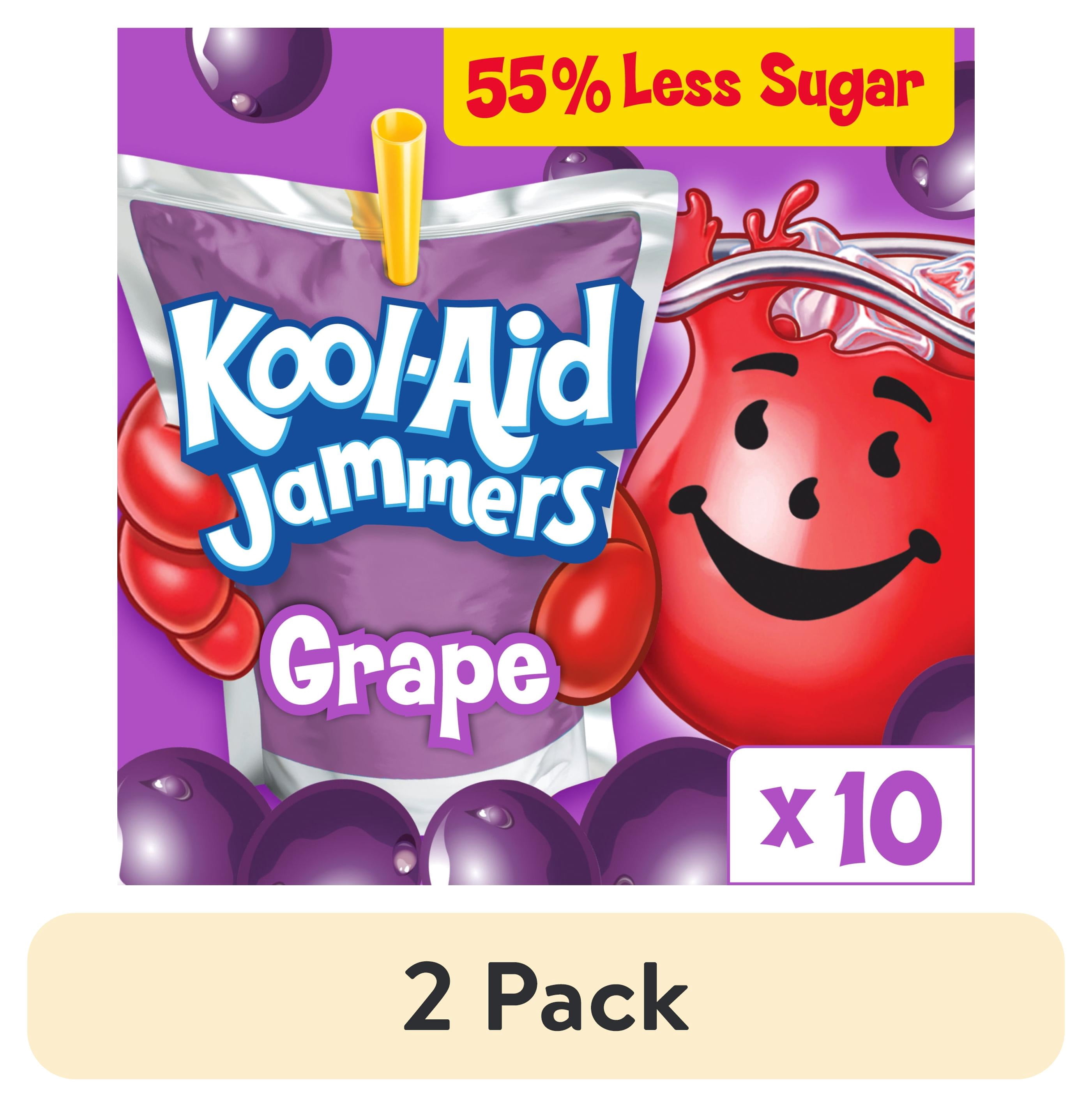 2 pack) Kool-Aid Jammers Artificially Flavored Drink, 10 Pouches