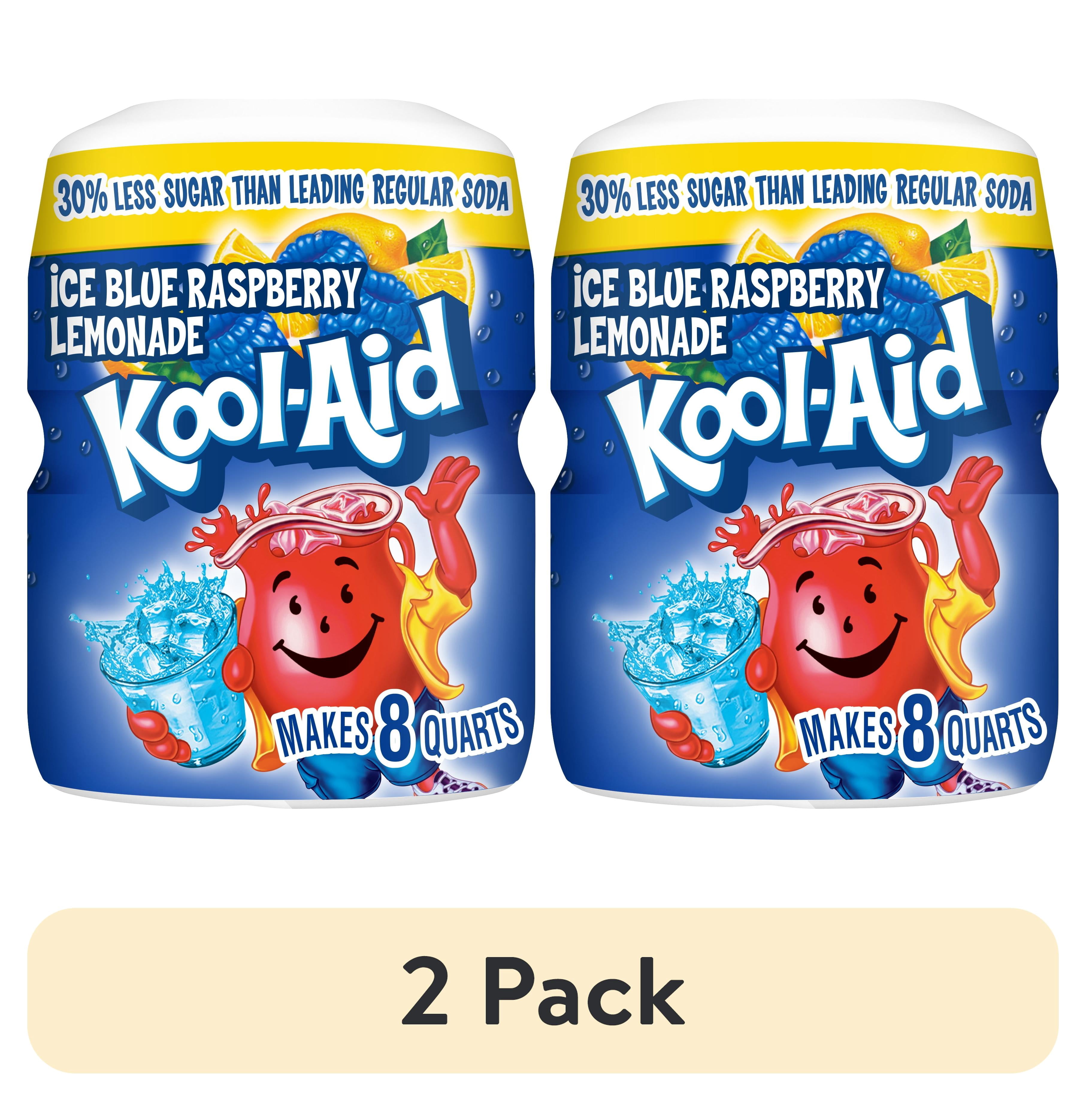 (2 pack) Kool-Aid Sugar-Sweetened Blue Raspberry Lemonade Artificially ...