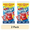 thumbnail image 1 of (2 pack) Kool-Aid Variety Pack, Tropical Punch, Cherry, Blue Raspberry Lemonade & Naturally Flavored Lemonade Drink Mix, 4 pack, Powders, 1 of 6