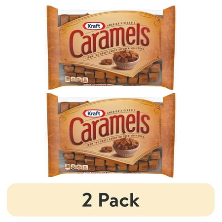 (2 pack) Kraft America's Classic Individually Wrapped Candy Caramels, 11 oz Bag