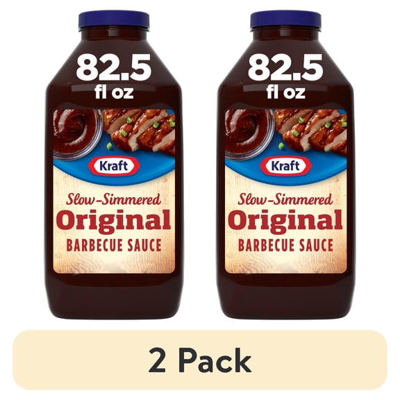 (2 pack) Kraft Original Slow-Simmered Barbecue Sauce, 82.5 oz Bottle