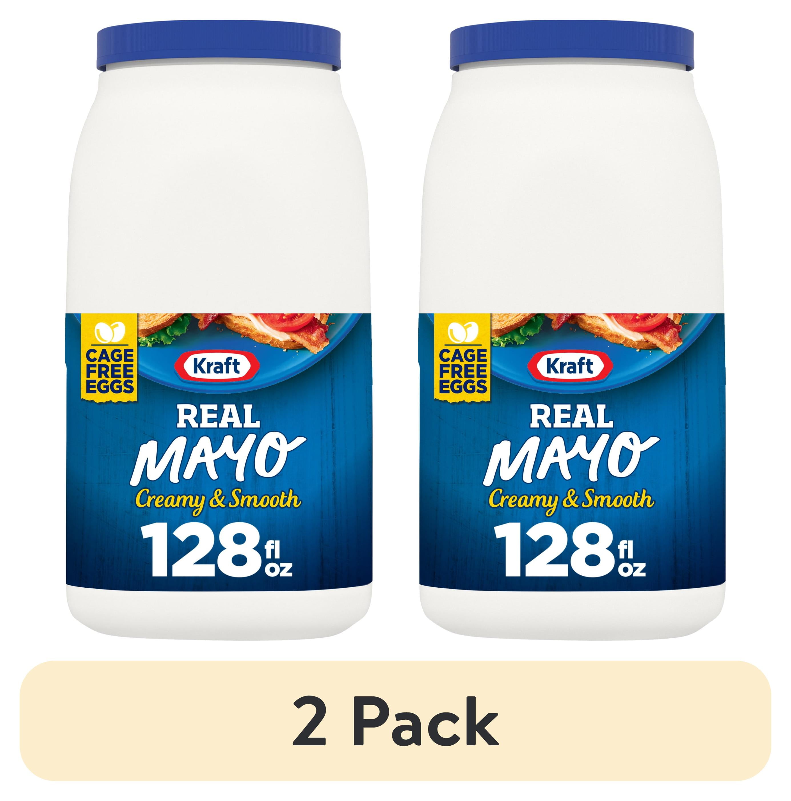 (2 pack) Kraft Real Mayo Creamy & Smooth Mayonnaise, 1 gal Jug
