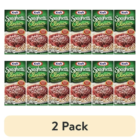 (2 pack) Kraft Spaghetti Classics: Tangy Italian Mix With Parmesan (8 Oz Size) 6 Pack