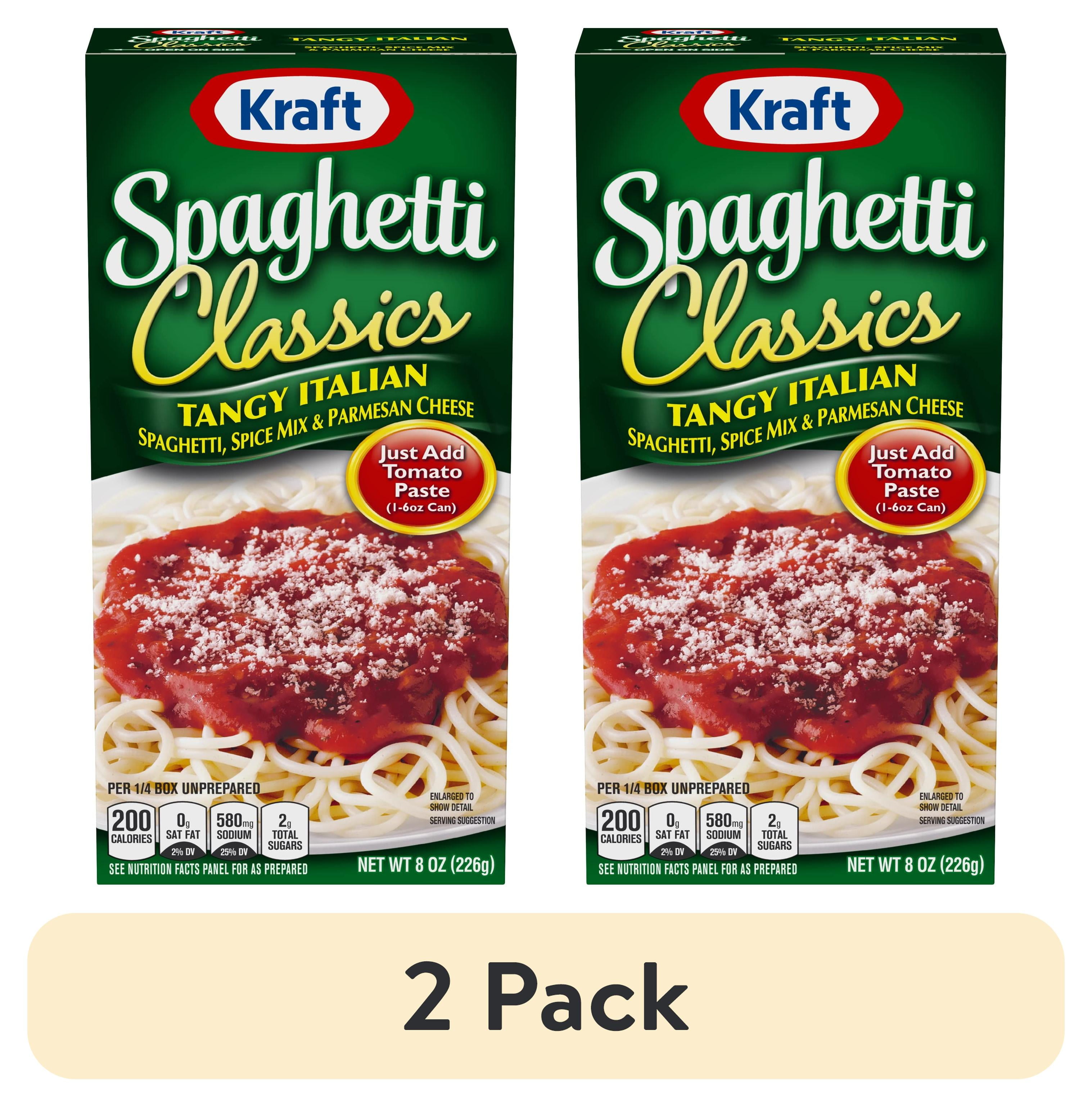 (2 pack) Kraft Spaghetti Classics Tangy Italian - Pack of 3