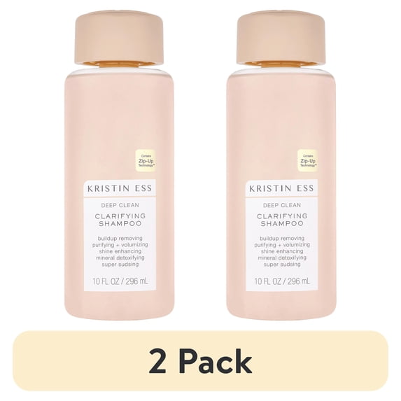 (2 pack) Kristin Ess Clarifying Shampoo Volumizing for Oily Hair + Build up, 10 oz.