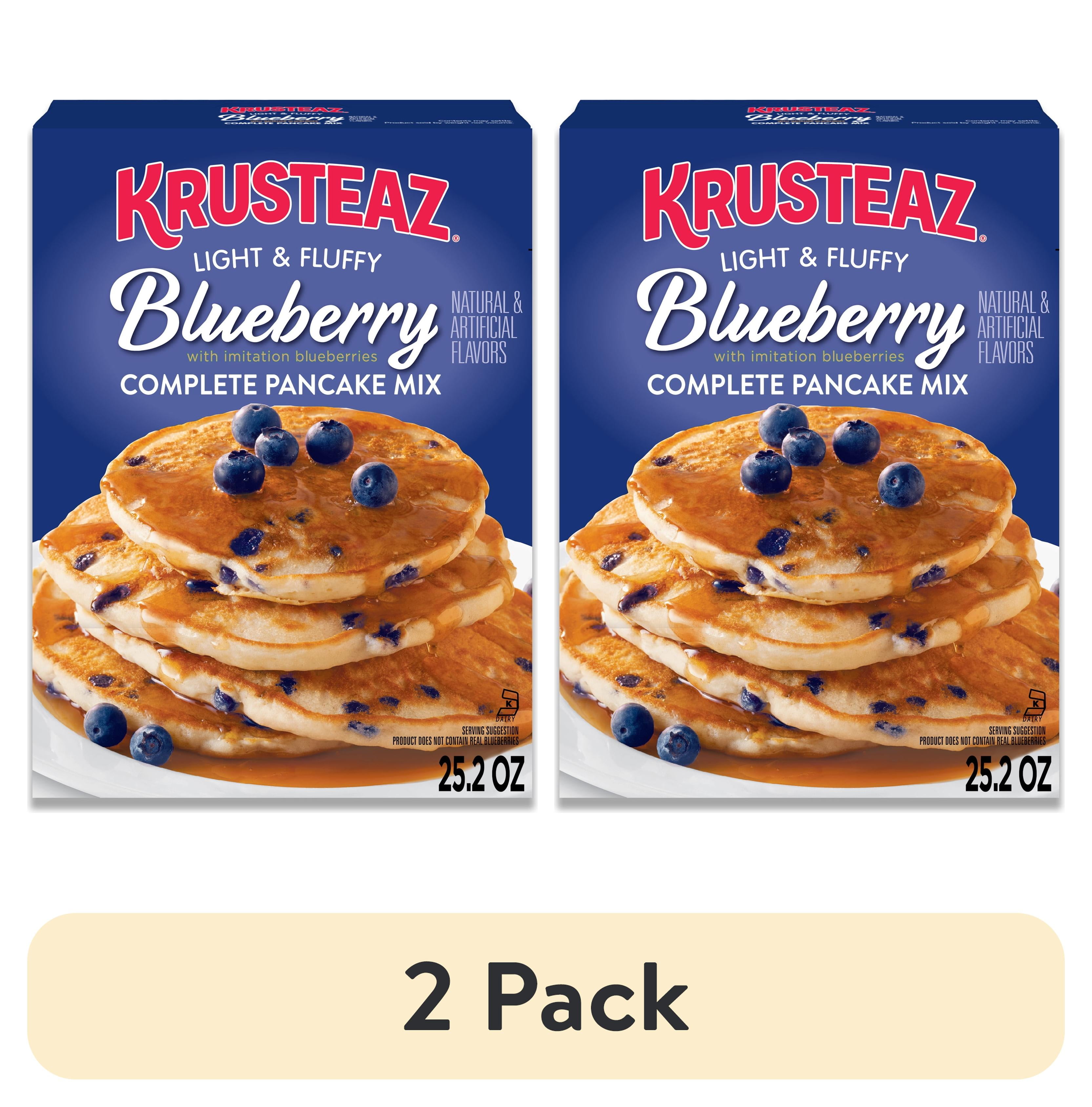 (2 pack) Krusteaz Light and Fluffy Blueberry Complete Pancake Mix ...