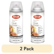 2 pack Krylon Triple-Thick Crystal Clear Glaze, High Gloss, Clear, 12 oz