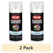2 pack Krylon Fusion All-In-One Clear, Gloss, Clear, 12 oz