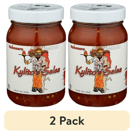(2 pack) Kylito's Salsa, Habanero, 16 oz, Shelf Stable